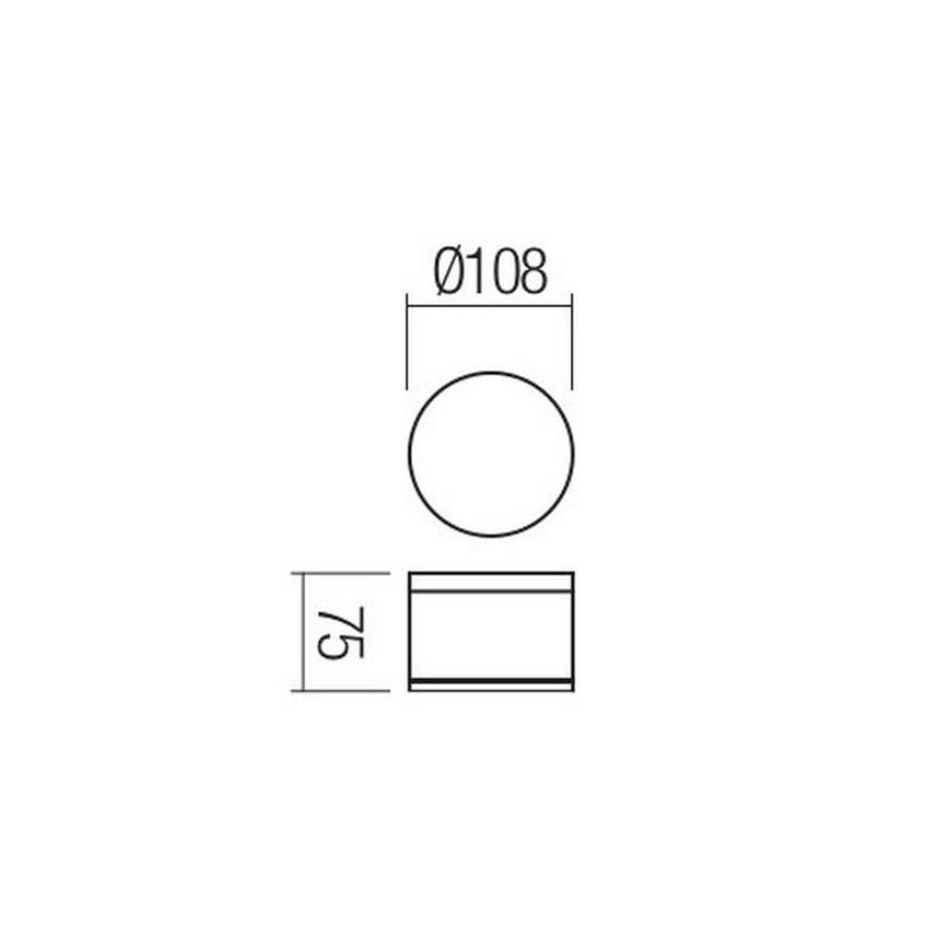 Redo 90107 - LED Außendeckenleuchte AKRON 1xLED/9W/230V IP54