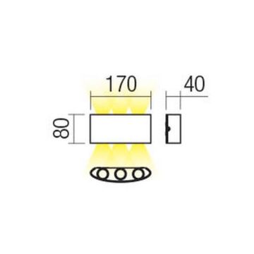 Redo 90225 - LED-Wandleuchte für den Außenbereich FABO LED/6W/230V 3000K IP54 weiß