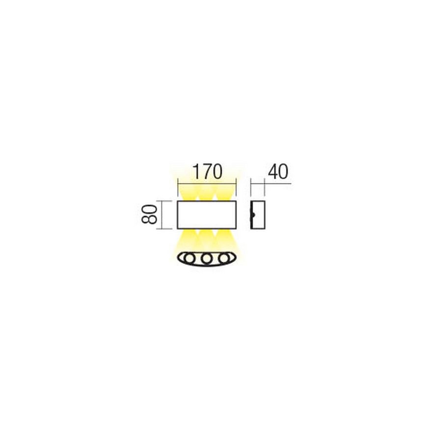 Redo 90225 - LED-Wandleuchte für den Außenbereich FABO LED/6W/230V 3000K IP54 weiß