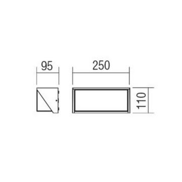 Redo 90237 - LED-Wandleuchte für den Außenbereich SPECTRA LED/16W/230V 3000K IP54 weiß