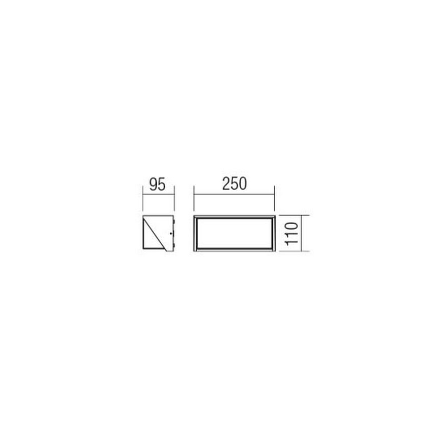 Redo 90237 - LED-Wandleuchte für den Außenbereich SPECTRA LED/16W/230V 3000K IP54 weiß