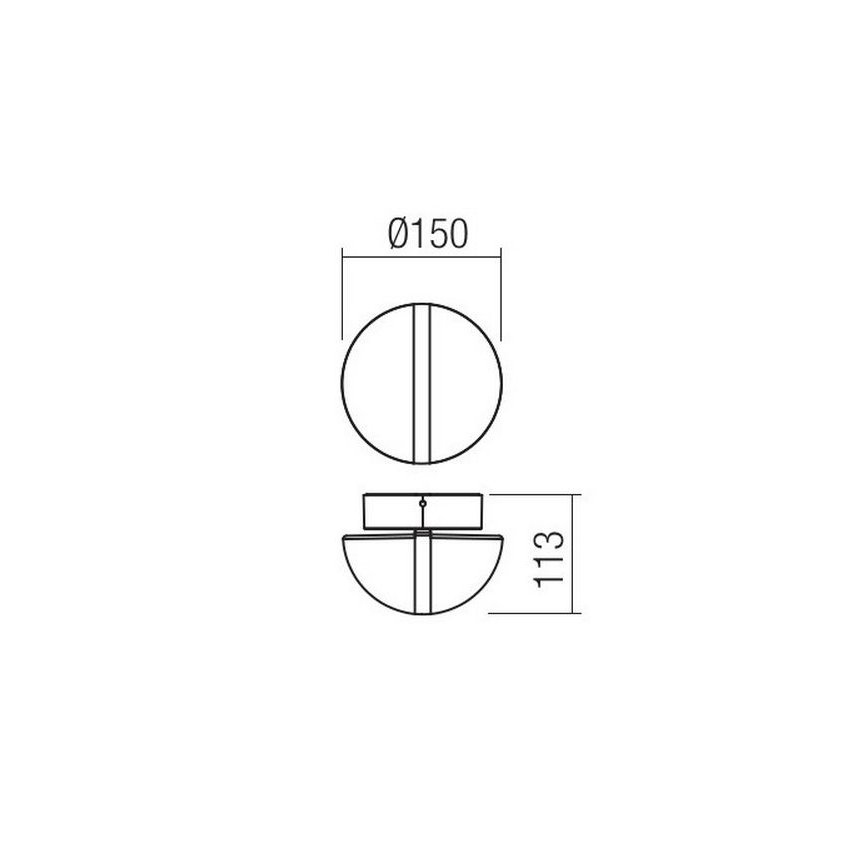 Redo 90364 - LED Auβen-Wandbeleuchtung SIERRA LED/10,8W/230V IP54