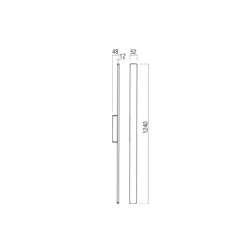 Redo 90430 - LED-Wandleuchte für den Außenbereich REFLEXA LED/20W/230V 3000K IP54 weiß