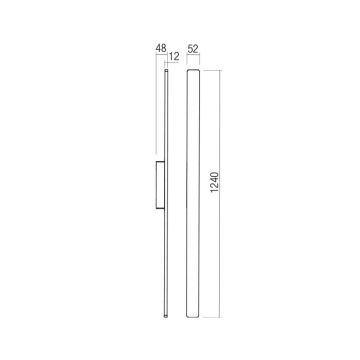 Redo 90431 - LED-Wandleuchte für den Außenbereich REFLEXA LED/20W/230V 3000K IP54 anthrazit