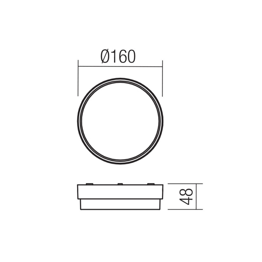 Redo 90516 - LED-Wandleuchte für den Außenbereich URANIA LED/10W/230V IP65 anthrazit