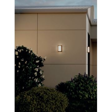 Redo 90534 - LED-Wandleuchte für den Außenbereich QUADRIS LED/12W/230V IP54 braun