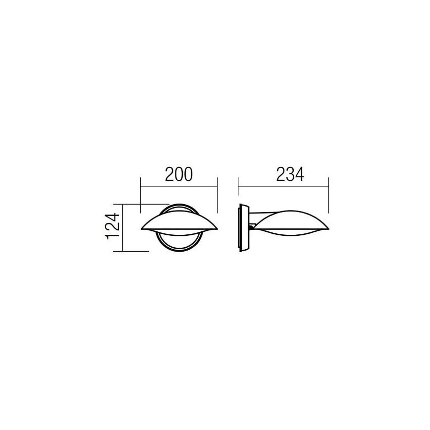 Redo 9617 - LED-Outdoor-Wandleuchte CAPP LED/12W/230V IP54 anthrazit