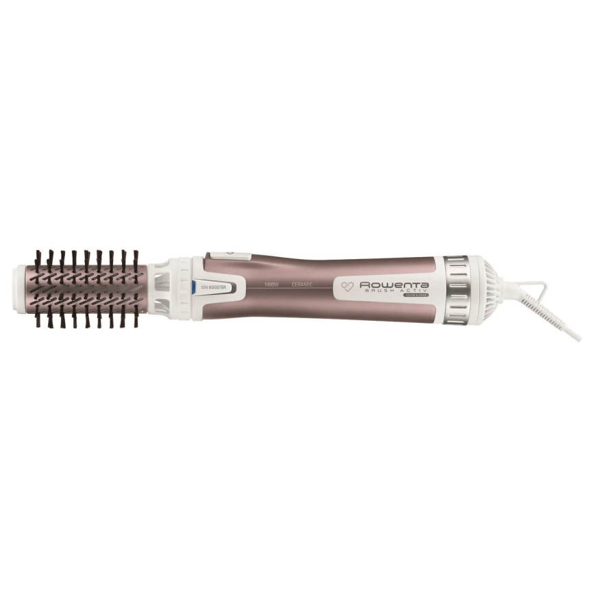 Rowenta - Drehbare Haarbürste PREMIUM CARE 1000W/230V rosa/weiß