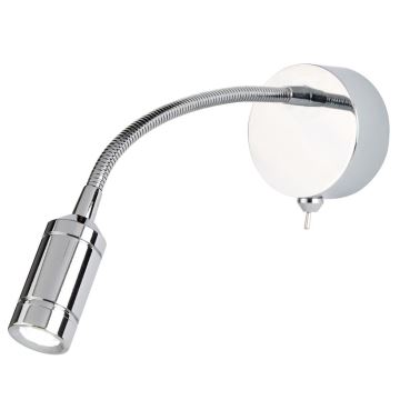 Searchlight - Kleine und flexible LED-Leuchte ADJU LED/1W/230V Chrom