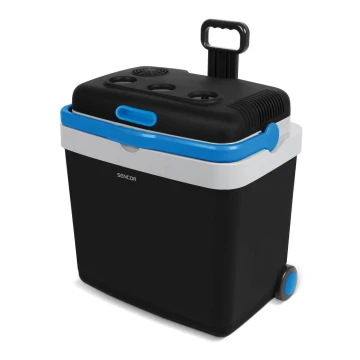 Sencor - Tragbarer Kühlschrank fürs Auto 33 l 60W/12V/230V schwarz