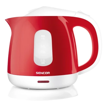 Sencor - Wasserkocher 1 l 1100W/230V rot