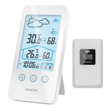 Sencor – Wetterstation mit LCD-Display 2xAAA weiß