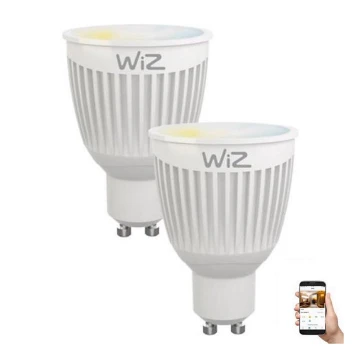 SET 2 x Dimmbare LED-Glühbirne GU10/6,5W/230V 2700-6500K Wi-Fi - WiZ