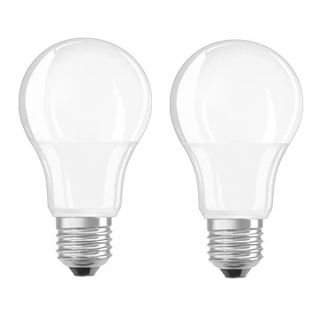 SET 2x LED Glühbirne A60 E27/8,5W/230V 2700K