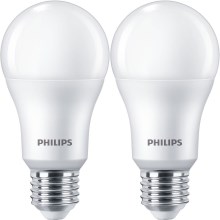 SET 2x LED-Glühlampe Philips A67 E27/13W/230V 4000K