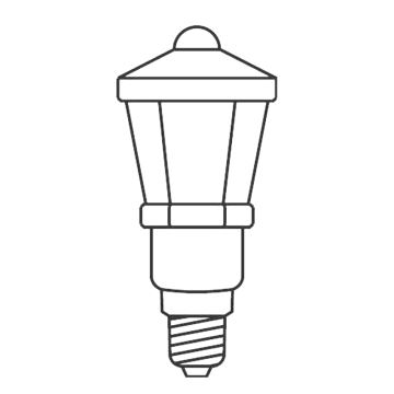 SET 3 x Ersatzglühbirne LANTERN E10/20V/0,1A farbig, hergestellt in Europa