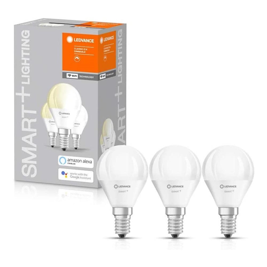 SET 3x LED-Dimmbirne SMART+ E14/5W/230V 2,700K - Ledvance