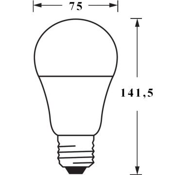 SET 3x LED-Dimmbirne SMART+ E27/14W/230V 2700K Wi-Fi - Ledvance