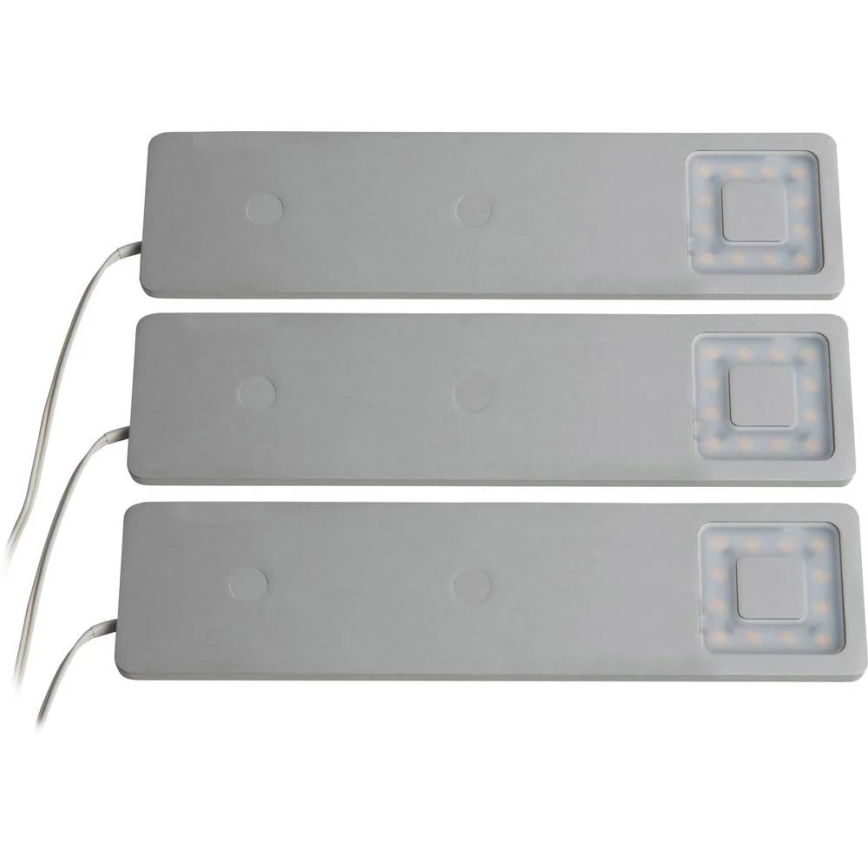 SET 3x Dimmbare LED-Küchenunterbauleuchte CORTINA LED/2,4W/230V+Fernbedienung