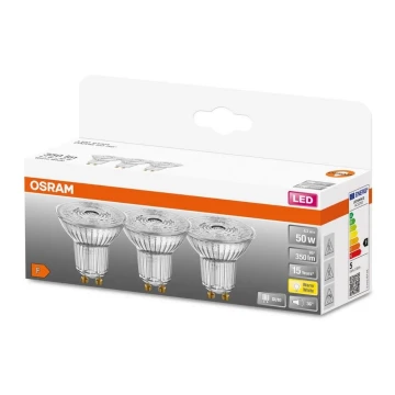 SET 3x LED-Leuchtmittel PAR16 GU10/4,3W/230V 2700K - Osram