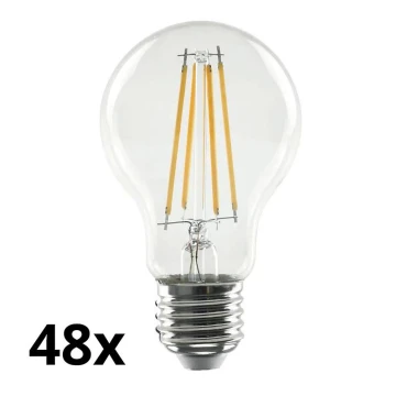 SET 48x LED-Glühbirne VINTAGE A70 E27/13W/230V 2700K