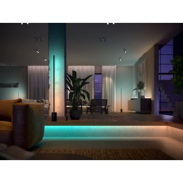 SET - Dimmbarer LED-RGBW-Streifen Philips Hue WHITE AND COLOR AMBIANCE 2m LED/20W/230V + 4x Dimmbares Leuchtmittel Philips A60 E27/6,5W/230V 2000-6500K