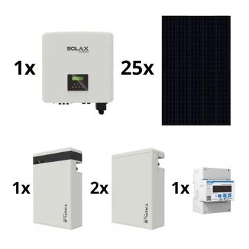 Sol.-Kit: SOLAX Power - 10kWp RISEN Full Black + 10kW SOLAX Konverter 3f + 17,4 kWh Batterie