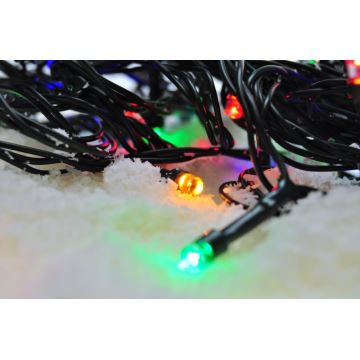 LED-Weihnachtslichterkette für Außenbereiche 200xLED/8 Funktionen IP44 25m mehrfarbig