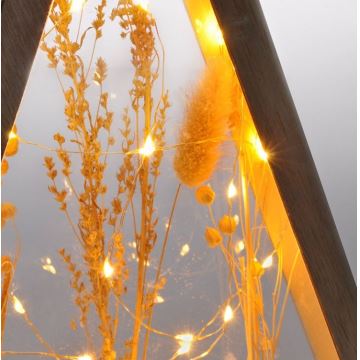 LED-Weihnachtsdekoration LED/2xAA Schneebedeckte Winterblumen