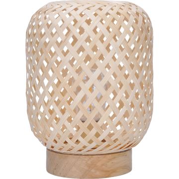 Dekorative LED-Tischleuchte LED/2xAAA Rattan