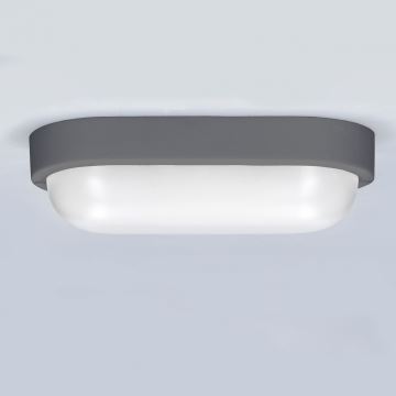 LED-Wandleuchte für den Außenbereich LED/13W/230V 4000K IP54 grau oval