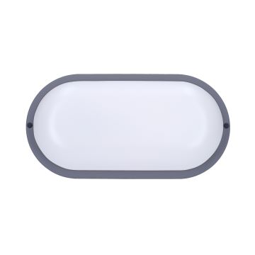 LED-Wandleuchte für den Außenbereich LED/13W/230V 4000K IP54 grau oval