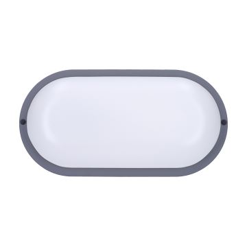 LED-Wandleuchte für den Außenbereich LED/20W/230V 4000K IP54 grau oval