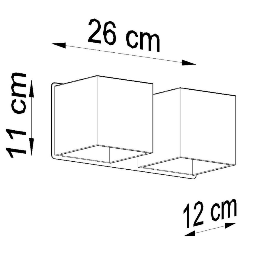 Wandstrahler QUAD 2xG9/40W/230V weiß