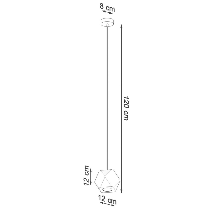 Hängeleuchte an Schnur WOODY 1xGU10/40W/230V Eiche