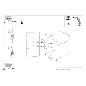 Wandleuchte TALASSA 1xG9/8W/230V weiß