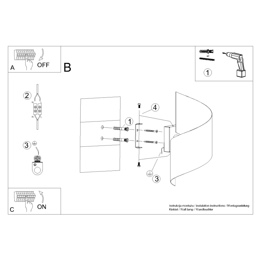 Wandleuchte TALASSA 1xG9/8W/230V weiß