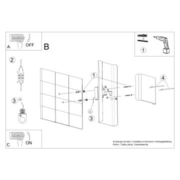 Wandleuchte DURLIN 2xG9/8W/230V weiß