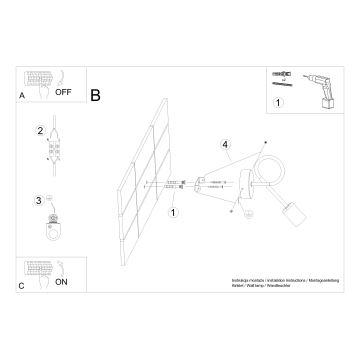 Wandleuchte LOOP 1xE27/15W/230V weiß