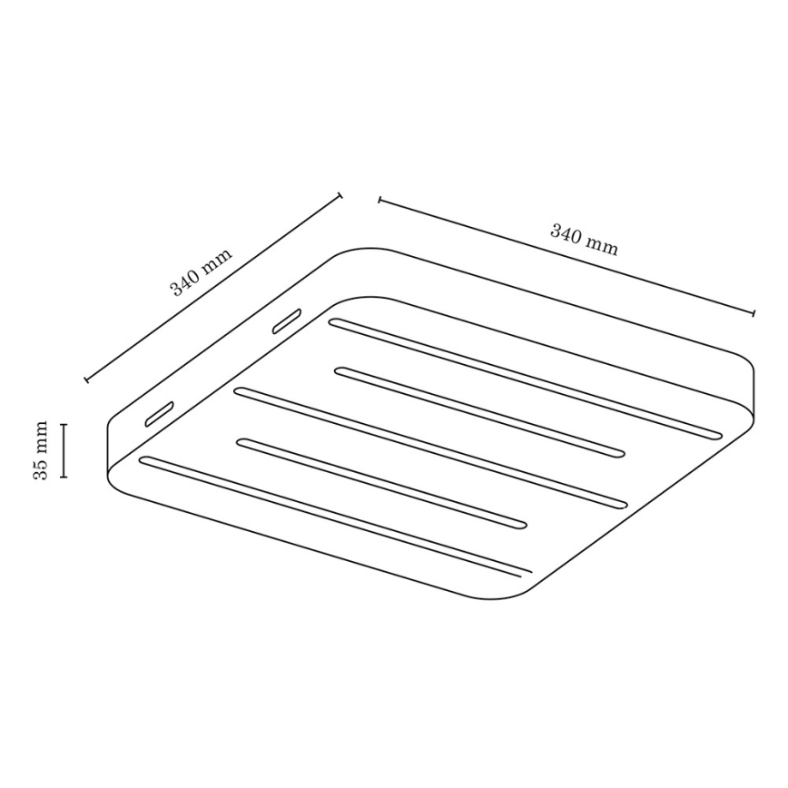 LED-Deckenleuchte NEELE 5xLED/3,9W/230V – FSC-zertifiziert