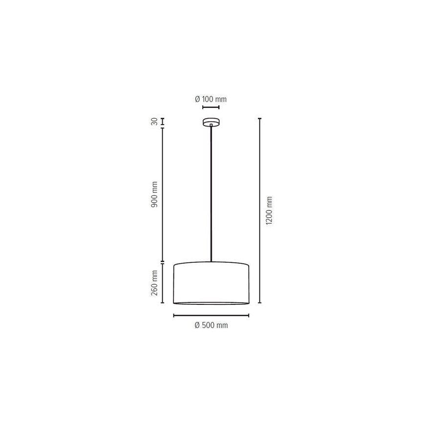 Hängeleuchte an Schnur SCARLETT 1xE27/60W/230V – FSC-zertifiziert