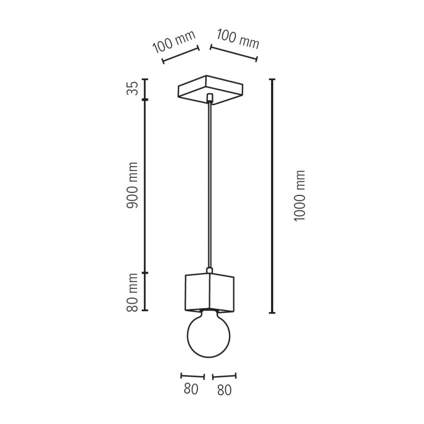 Hängeleuchte an Schnur TRONGO ROUND 1xE27/60W/230V Buche – FSC-zertifiziert