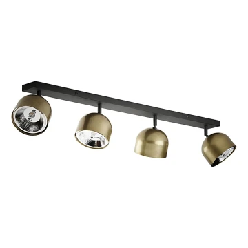 Spotlight ALTEA 4xAR111 GU10/50W/230V gold/schwarz