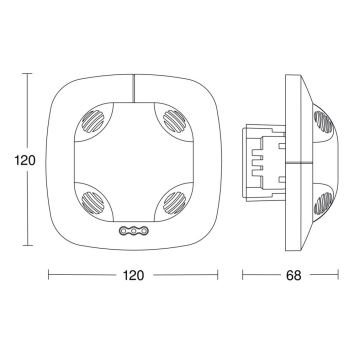 Steinel 057473 – Präsenzmelder DualTech DALI-2 weiß