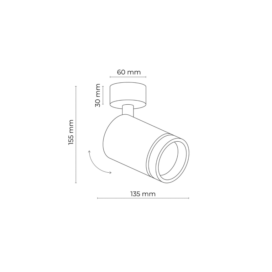 Strahler JET 1xGU10/10W/230V weiß