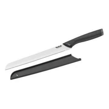 Tefal - Brotmesser aus rostfreiem Stahl COMFORT 20 cm Chrom/schwarz