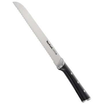 Tefal - Brotmesser aus rostfreiem Stahl ICE FORCE 20 cm Chrom/schwarz