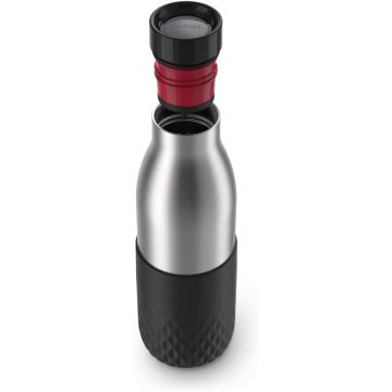 Tefal - Flasche 500 ml BLUDROP Edelstahl/schwarz