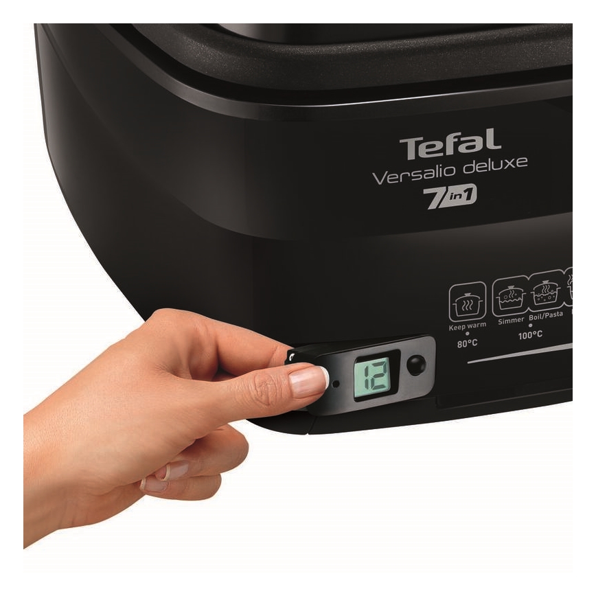 Tefal - Fritteuse 2 l VERSALION DE LUXE 7in1 1600W/230V schwarz