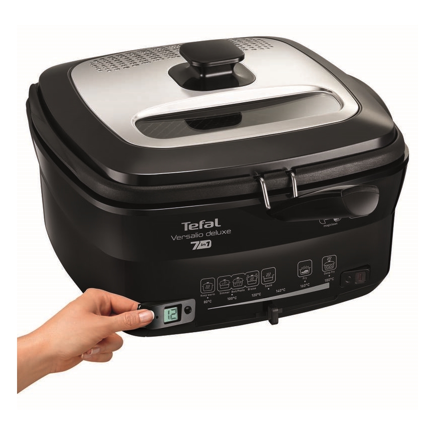 Tefal - Fritteuse 2 l VERSALION DE LUXE 7in1 1600W/230V schwarz